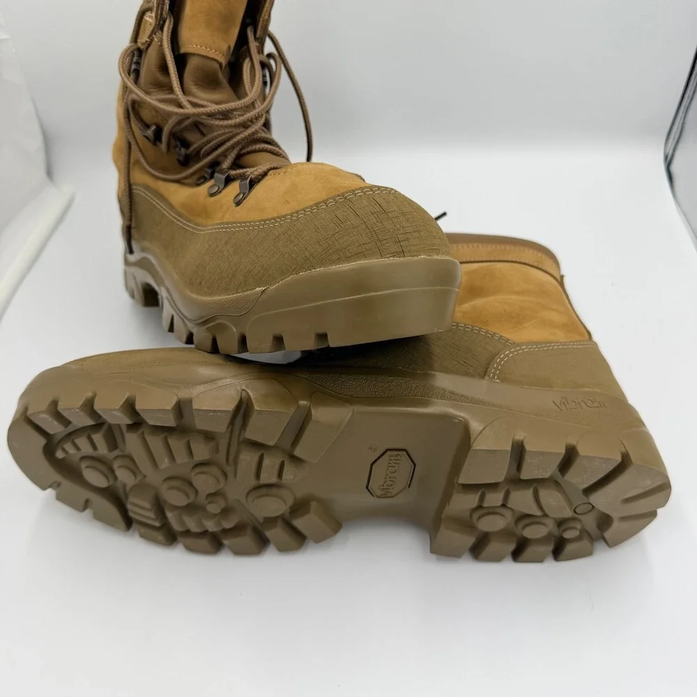 Belleville 950 MCB Mountain Combat Boots Mens 14 R Brown Leather Vibram USA Made